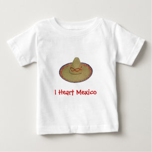 T-shirt Pour Bébé I Heart Mexico