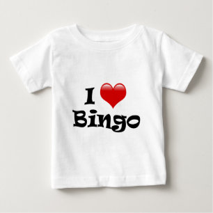 T-shirt Pour Bébé I Love Bingo