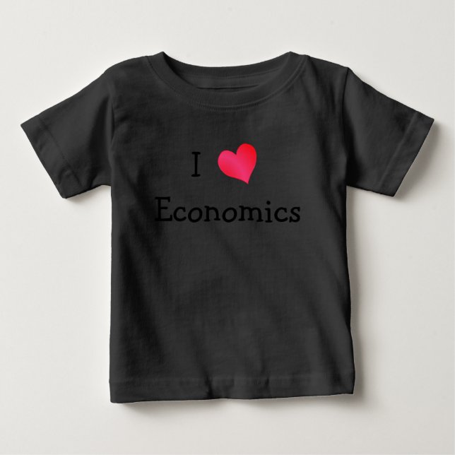 T-shirt Pour Bébé I Love Economics (Devant)