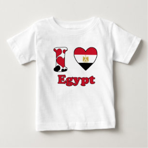 T-shirt Pour Bébé I love Egypt