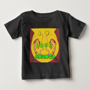 T-shirt Pour Bébé I love Jamaica