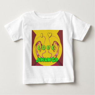 T-shirt Pour Bébé I love Jamaica