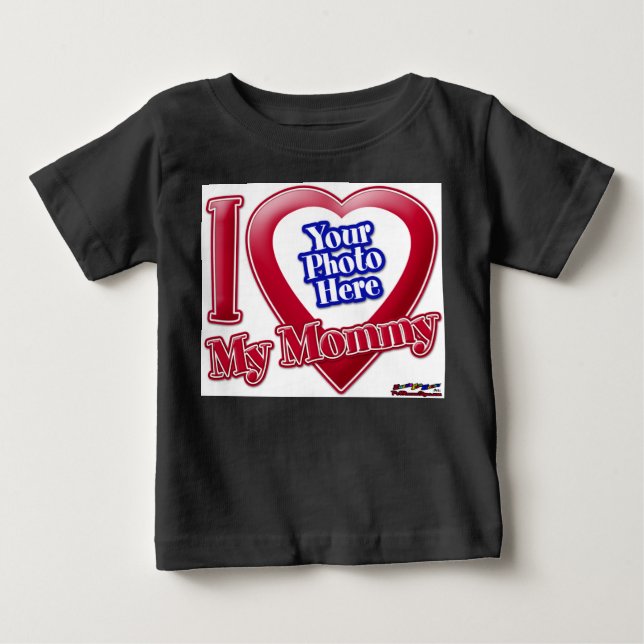 T-shirt Pour Bébé I Love My Mommy - Photo (Devant)