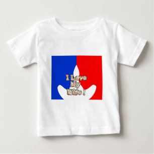 T-shirt Pour Bébé "I Love My Wife" Imprimer