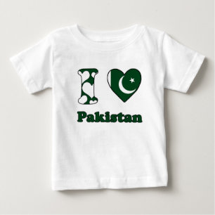 T-shirt Pour Bébé I love Pakistan