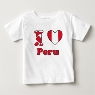 T-shirt Pour Bébé I love Peru