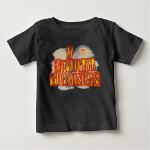 T-shirt Pour Bébé I Spill Things bébé noir T-shirt