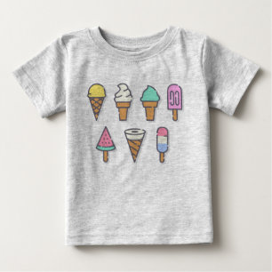 T-shirt Pour Bébé Ice crème pour enfants top - choisissez votre prop