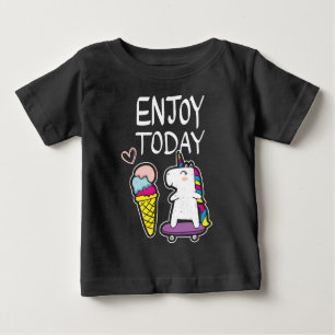 T-shirt Pour Bébé Icecream licorne bébé