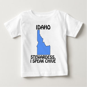 T-shirt Pour Bébé Idaho - Hôtesse de l'air, je parle ciboulette