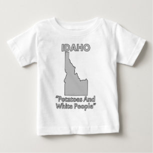 T-shirt Pour Bébé Idaho - Pommes de terre et Blancs