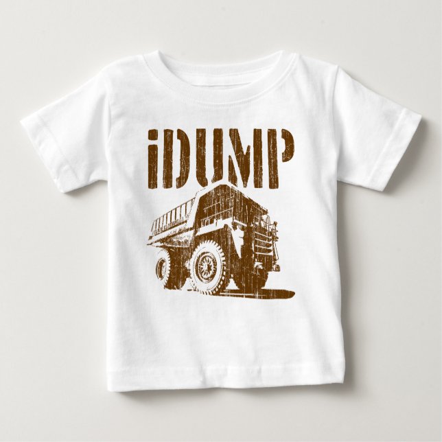 T-shirt Pour Bébé iDUMP (cru) (Devant)