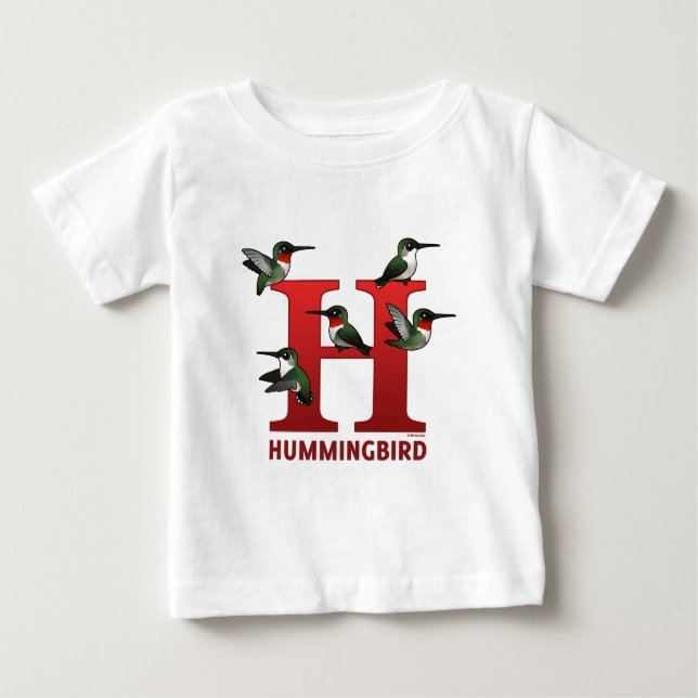 T-shirt Pour Bébé Il est pour Hummingbird (Devant)