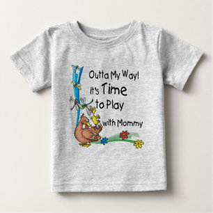 T-shirt Pour Bébé Il est temps de jouer avec maman