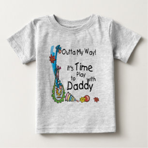 T-shirt Pour Bébé Il est temps de jouer avec papa
