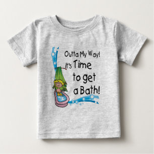 T-shirt Pour Bébé Il est temps de prendre un bain