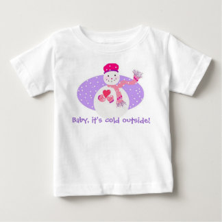 T-shirt Pour Bébé Il fait froid dehors !