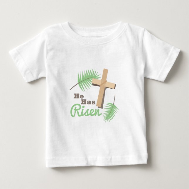 T-shirt Pour Bébé Il s'est levé (Devant)