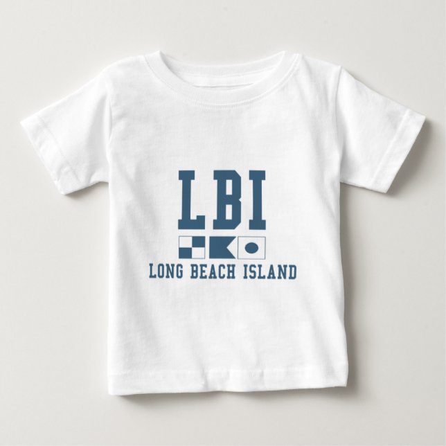 T-shirt Pour Bébé Île de Long Beach (Devant)