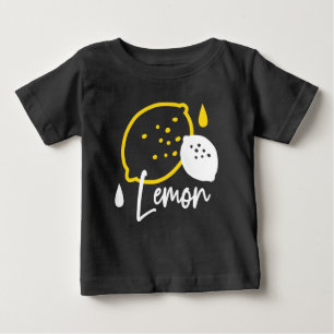 T-shirt Pour Bébé Illustration Abstraite au citron - Art des agrumes