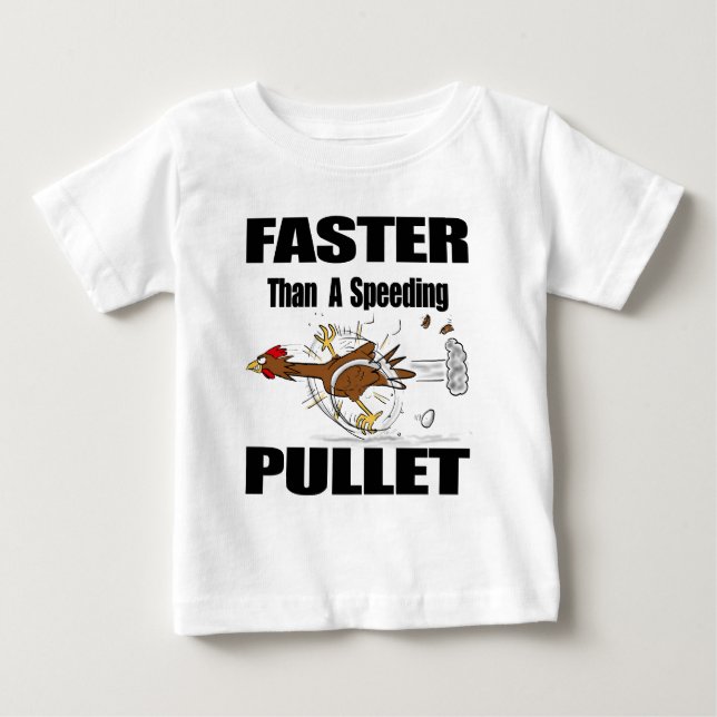 T-shirt Pour Bébé Illustration amusante de poulet cool (Devant)