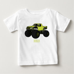 T-shirt Pour Bébé Illustration de camion monstre
