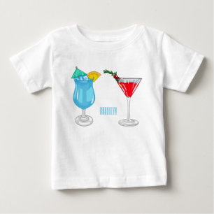 T-shirt Pour Bébé Illustration de cocktail