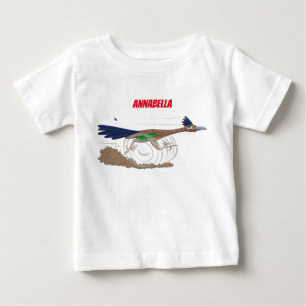 T-shirt Pour Bébé Illustration de dessin animé drôle d'oiseau géocou