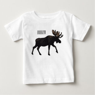 T-shirt Pour Bébé Illustration de dessin sur l'orignal