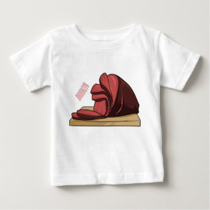 T-shirt Pour Bébé Illustration de jambon
