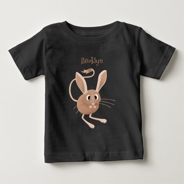 T-shirt Pour Bébé Illustration de jerboa aux longues oreilles (Devant)