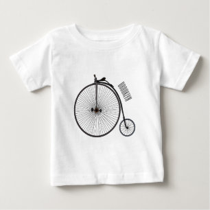 T-shirt Pour Bébé Illustration de la bande dessinée de vélo à grande