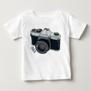 T-shirt Pour Bébé Illustration de la caméra
