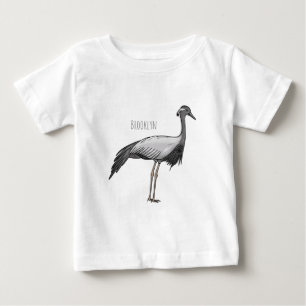 T-shirt Pour Bébé Illustration de la grue Demoiselle