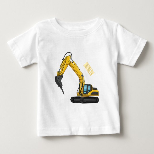 T-shirt Pour Bébé Illustration de la pelle de rupture (Devant)
