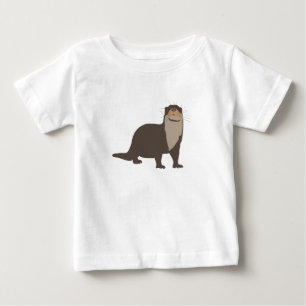 T-shirt Pour Bébé Illustration de mignon Otter