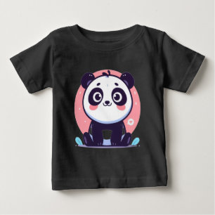 T-shirt Pour Bébé Illustration de Panda Mignon T-Shirt Bébé - Douce