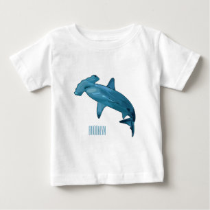 T-shirt Pour Bébé Illustration de requin marteau