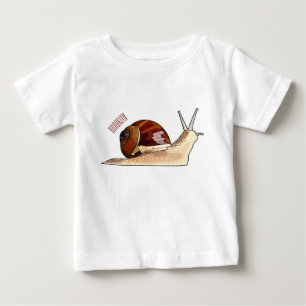 T-shirt Pour Bébé Illustration d'escargot