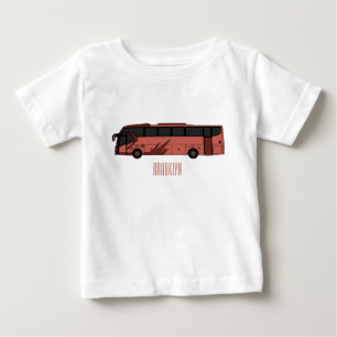 T-shirt Pour Bébé Illustration du bus
