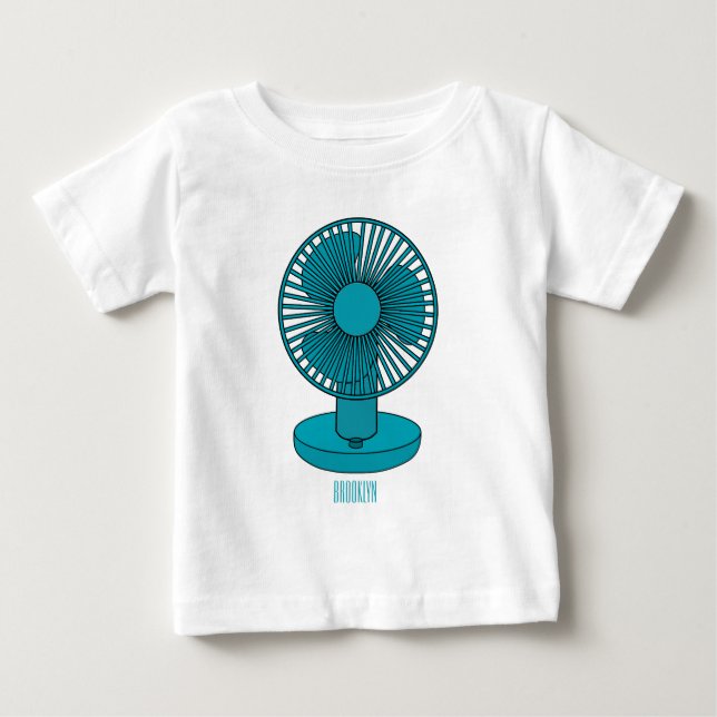 T-shirt Pour Bébé Illustration du ventilateur (Devant)