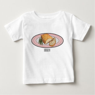 T-shirt Pour Bébé Illustration du ventre de porc rôti