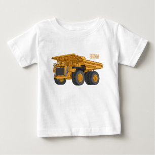 T-shirt Pour Bébé Illustration d'un camion à grande échelle