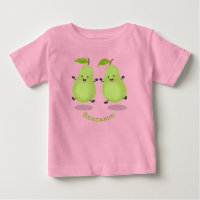 Illustration d'une paire de poires mignonne