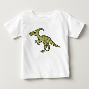 T-shirt Pour Bébé Illustration Mignonne D'Un Parasaurolophus Dinosau