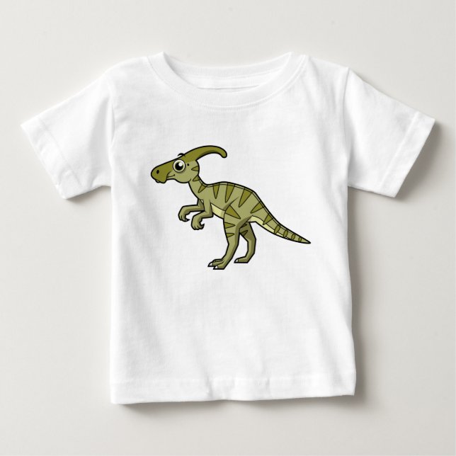 T-shirt Pour Bébé Illustration Mignonne D'Un Parasaurolophus Dinosau (Devant)
