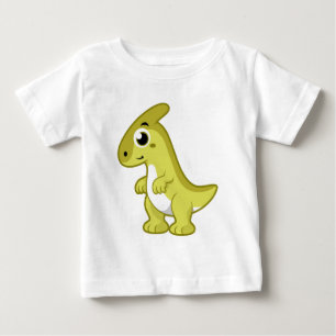 T-shirt Pour Bébé Illustration Mignonne D'Un Parasaurolophus Dinosau