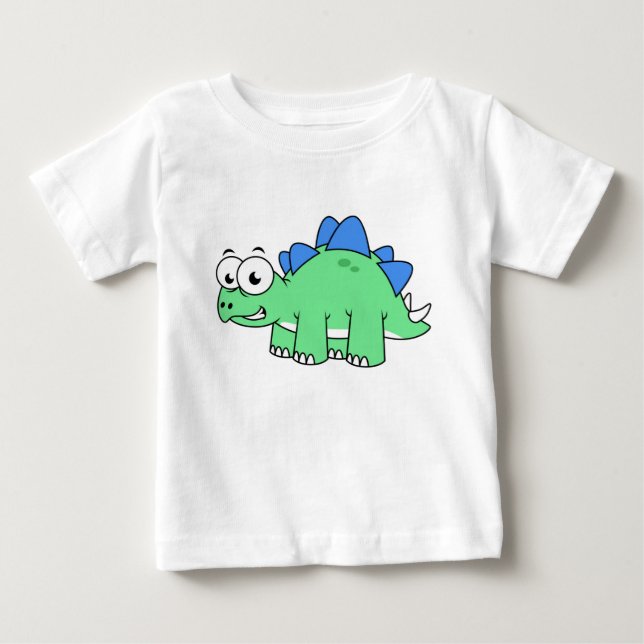 T-shirt Pour Bébé Illustration Mignonne D'Un Stegosaurus. 2 (Devant)
