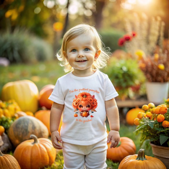 T-shirt Pour Bébé I'm the cutest Thanksgiving pumpkin! (Créateur téléchargé)