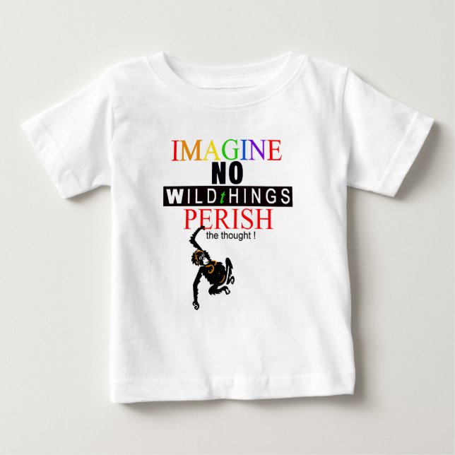 T-shirt Pour Bébé IMAGINE - Amoureux des animaux - Faune - Nature - (Devant)
